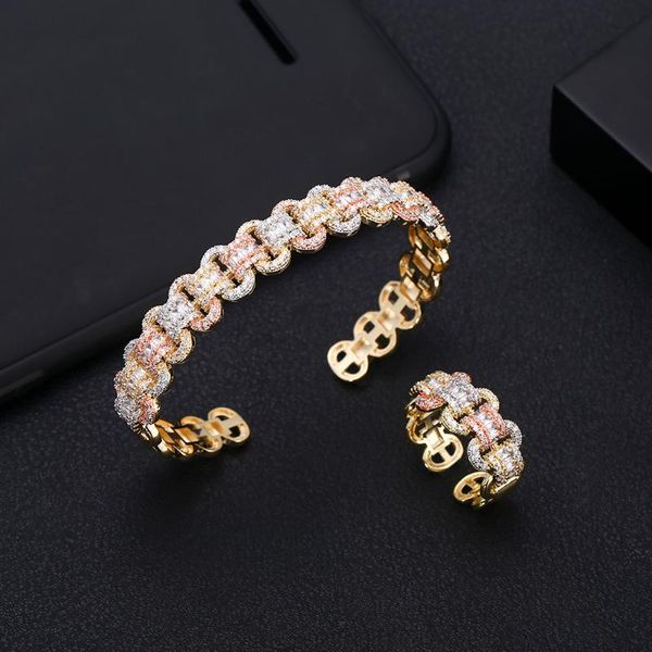 accking luxury unique african bangle ring set jewelry sets for women wedding cubic zircon crystal cz dubai bridal jewelry set, Silver
accking luxury unique african bangle ring set jewelry sets for women wedding cubic zircon crystal cz dubai bridal jewelry set, Silver
