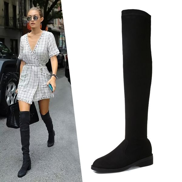 высокие сапоги женщины мех теплые над коленом boots носок long high flats зима осень плюшевые эластичная ткань женская обувь 201114, Black
высокие сапоги женщины мех теплые над коленом boots носок long high flats зима осень плюшевые эластичная ткань женская обувь 201114, Black