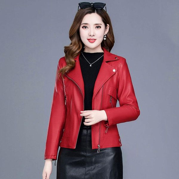 women's leather & faux jacket spring and autumn short 2021 fashion wild locomotive female coat women clothing black
women's leather & faux jacket spring and autumn short 2021 fashion wild locomotive female coat women clothing black