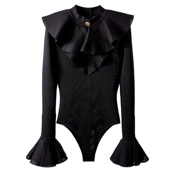 seebeautiful knitting bodysuits jumpsuits ruffles stitching o neck long sleeve new fashion 2020 autumn winter women m4701, Black;white
seebeautiful knitting bodysuits jumpsuits ruffles stitching o neck long sleeve new fashion 2020 autumn winter women m4701, Black;white