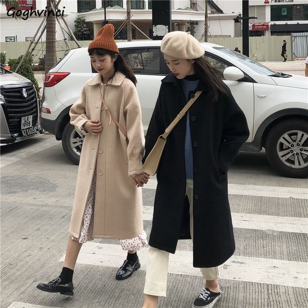 шерсть бленда женщина зима однобортного твердого harajuku сыпучего элегантный мода студенты всего матч абрикос корейский стиль chic retrox10, Black
шерсть бленда женщина зима однобортного твердого harajuku сыпучего элегантный мода студенты всего матч абрикос корейский стиль chic retrox10, Black