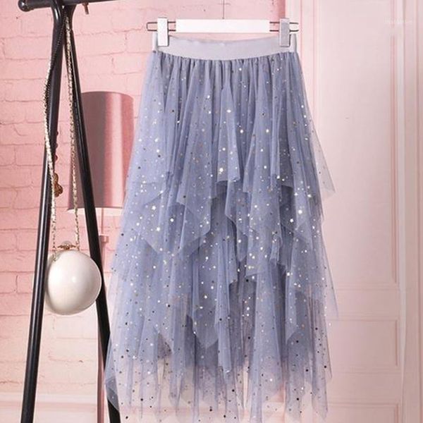 2020 spring summer vintage glitter skirt womens elastic high waist tulle skirts long pleated mesh tutu skirt female jupe longue1, Black
2020 spring summer vintage glitter skirt womens elastic high waist tulle skirts long pleated mesh tutu skirt female jupe longue1, Black