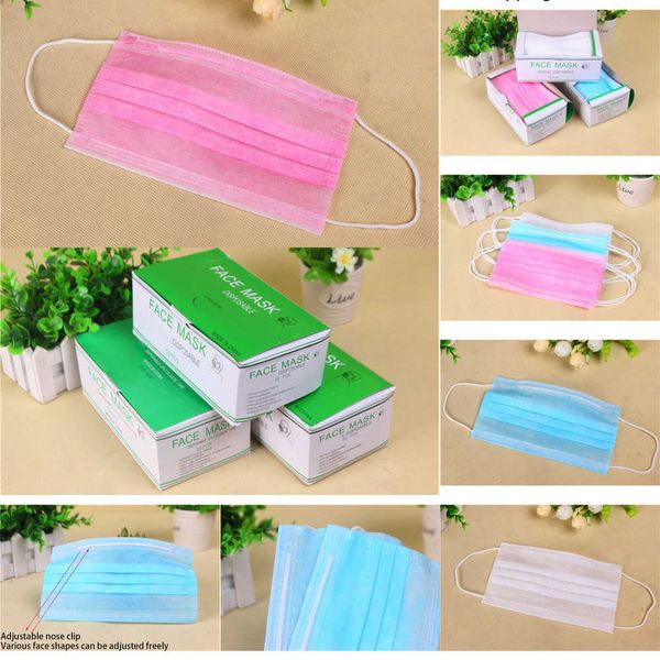 dust-proof mutiple colors 100 with elastic pcs earrings 3 layers disposable anti dust mouth protective face masks 1gg4
dust-proof mutiple colors 100 with elastic pcs earrings 3 layers disposable anti dust mouth protective face masks 1gg4