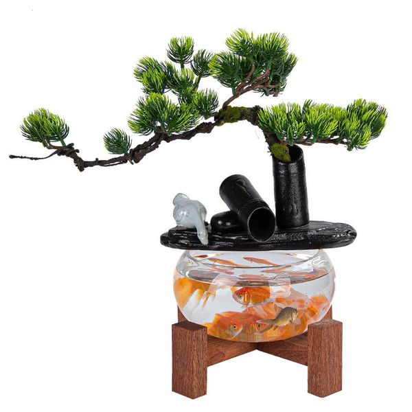 creative household transparent small fish tank circulating pump flowing water ornaments filter cotton ecological aquarium
creative household transparent small fish tank circulating pump flowing water ornaments filter cotton ecological aquarium