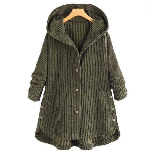 solid color women corduroy coat single breasted long sleeve hooded midi jackets casual loose autumn winter oversize outerwear1, Black;brown
solid color women corduroy coat single breasted long sleeve hooded midi jackets casual loose autumn winter oversize outerwear1, Black;brown