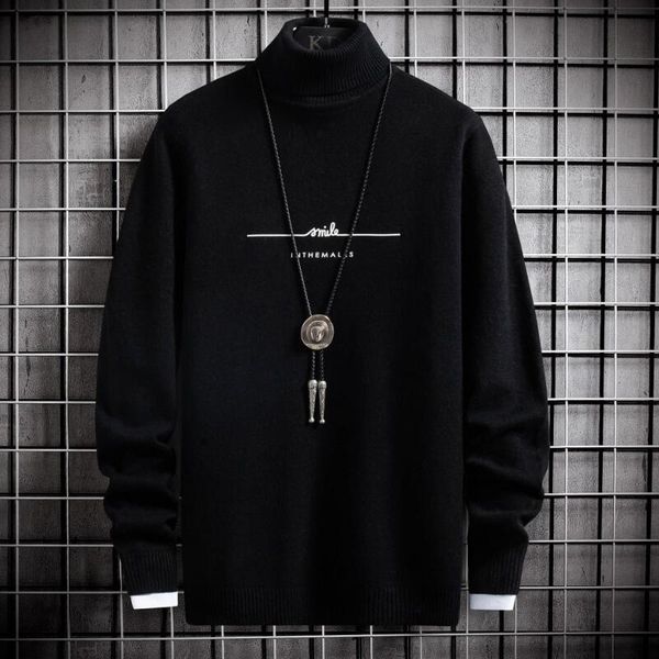 men's sweaters sweater men 2021 fall winter arrival christmas slim fit turtleneck pullover soft warm pull homme, White;black
men's sweaters sweater men 2021 fall winter arrival christmas slim fit turtleneck pullover soft warm pull homme, White;black
