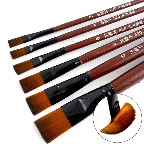 6pcs/set Artist Nylon Oil Paint Brush Pen for Painting Wooden Handle Paint Brushes For Acrylic Painting Student school Supplies
6pcs/set Artist Nylon Oil Paint Brush Pen for Painting Wooden Handle Paint Brushes For Acrylic Painting Student school Supplies