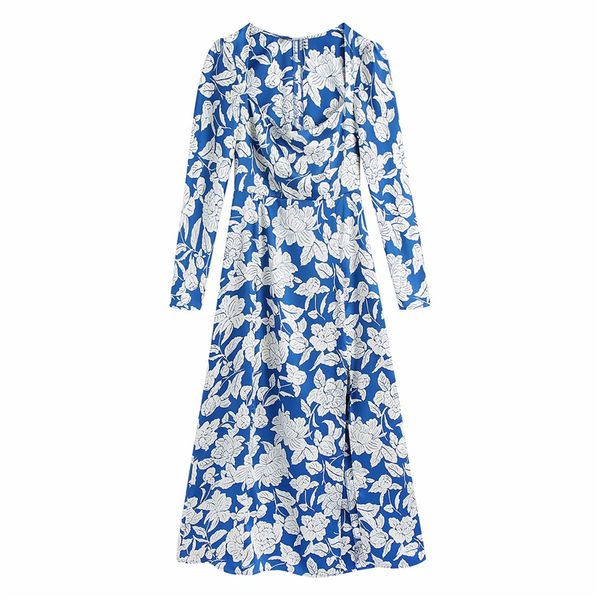 new vintage women blue square collar 2021 fashion ladies floral print long streetwear female chic side slit blouses cvdj, Black;gray
new vintage women blue square collar 2021 fashion ladies floral print long streetwear female chic side slit blouses cvdj, Black;gray