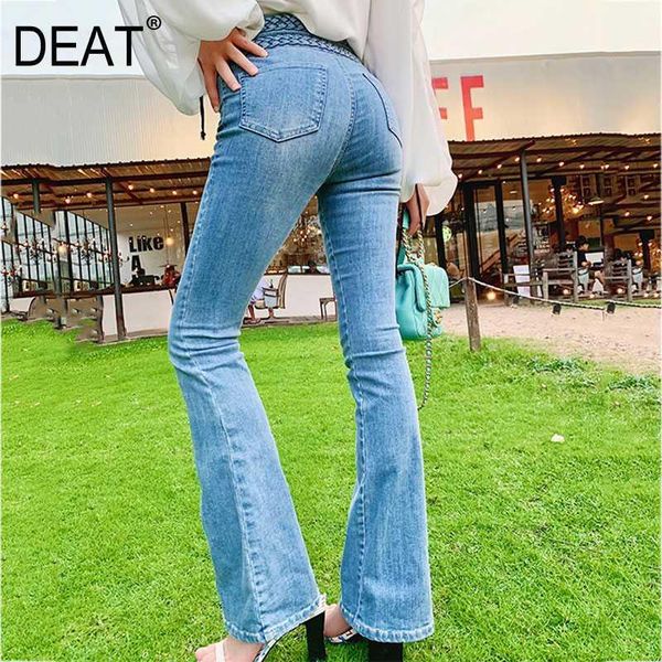 women's jeans deat 2021 spring and summer fashion women clothing little flare bottoms metal buttons denim pants female wm23705l1, Blue
women's jeans deat 2021 spring and summer fashion women clothing little flare bottoms metal buttons denim pants female wm23705l1, Blue