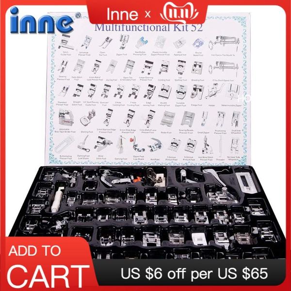 sewing notions & tools inne 16/32/52/62/72 pcs machine accessories presser foot supplies household kit set with box for brother singer parts, Black
sewing notions & tools inne 16/32/52/62/72 pcs machine accessories presser foot supplies household kit set with box for brother singer parts, Black
