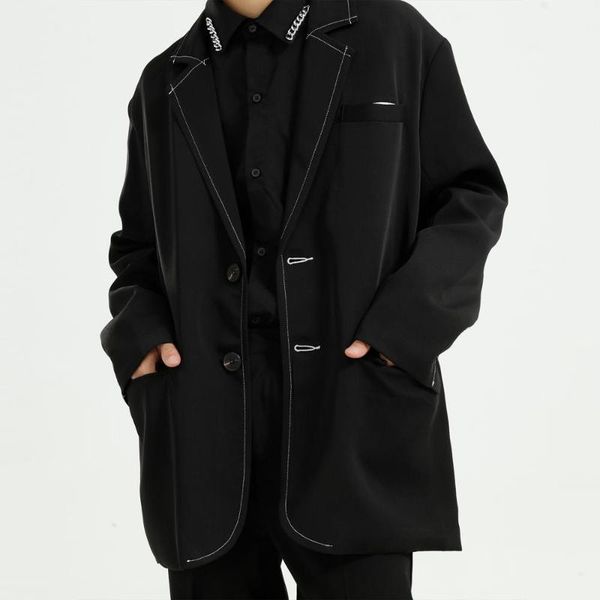 firmranch new fall spring ins contrast color stitch casual suit men loose all match coat design sense overcoat bf style for girl1, White;black
firmranch new fall spring ins contrast color stitch casual suit men loose all match coat design sense overcoat bf style for girl1, White;black