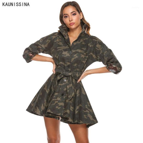 women camouflage jacket long sleeve turn-down collar sequins patchwork streetwear ladies coats and jackets spring autumn outwear1, Black;brown 
women camouflage jacket long sleeve turn-down collar sequins patchwork streetwear ladies coats and jackets spring autumn outwear1, Black;brown
