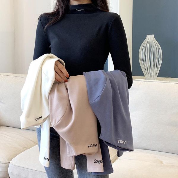 half-high collar velvet bottoming shirt women take spring and autumn and winter 2021 new long-sleeved t-shirt autumn jacket slim, White
half-high collar velvet bottoming shirt women take spring and autumn and winter 2021 new long-sleeved t-shirt autumn jacket slim, White