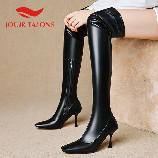 jouir talons shoes woman brand new square toe solid thin high heels over-the-knee zip up thigh booties, Black
jouir talons shoes woman brand new square toe solid thin high heels over-the-knee zip up thigh booties, Black