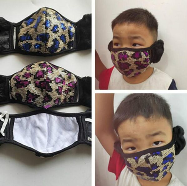 winter plush fleece face mask kids leopard sequined mask fashion sequins facemask with earmuffs mask outdoor sport headwear e102301
winter plush fleece face mask kids leopard sequined mask fashion sequins facemask with earmuffs mask outdoor sport headwear e102301