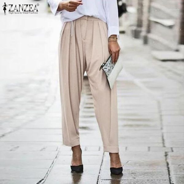 s 5xl zanzea summer turnip pants spring casual harem trousers women zipper long pantalon elegant solid work palazzo female1, Black;white
s 5xl zanzea summer turnip pants spring casual harem trousers women zipper long pantalon elegant solid work palazzo female1, Black;white