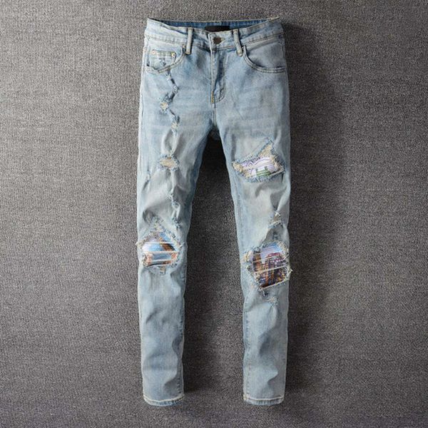 good quality men jeans new fashion men hip hop denim pants slim skinny jeans ripped destroyed stretch slim fit hop hop pants, Blue
good quality men jeans new fashion men hip hop denim pants slim skinny jeans ripped destroyed stretch slim fit hop hop pants, Blue