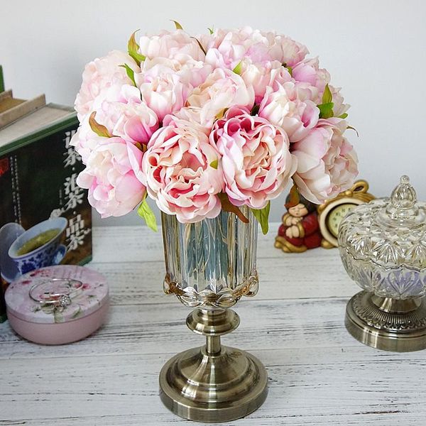 new artificial flowers peony 6 heads silk peonies flower bouquet for wedding home party table decorations fake flowers
new artificial flowers peony 6 heads silk peonies flower bouquet for wedding home party table decorations fake flowers
