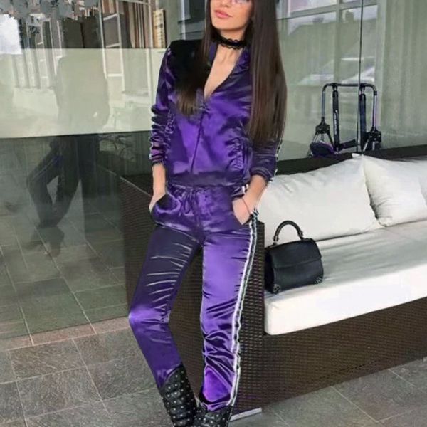 autumn 2020 casaul tracksuit women 2 piece set and pants satin striped patchwork zipper sweatshirt sweat suit
autumn 2020 casaul tracksuit women 2 piece set and pants satin striped patchwork zipper sweatshirt sweat suit