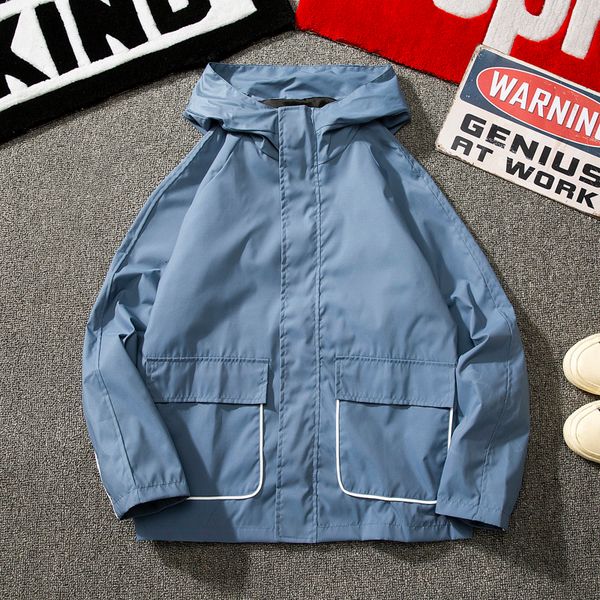 Fashion Spring Autumn Streetwear Hood Male Tendency Work with Jacket Tools 8ci9, Black;brown
Fashion Spring Autumn Streetwear Hood Male Tendency Work with Jacket Tools 8ci9, Black;brown