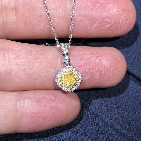 wedding moissanite diamond necklace 18k 750 white gold d color h0015 with a certificate, Silver
wedding moissanite diamond necklace 18k 750 white gold d color h0015 with a certificate, Silver