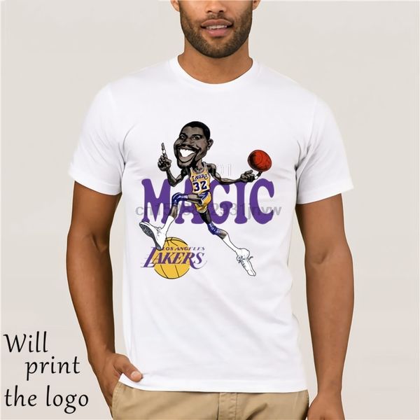 magic johnson retro caricature t shirt sport hooded sweatshirt hoodie