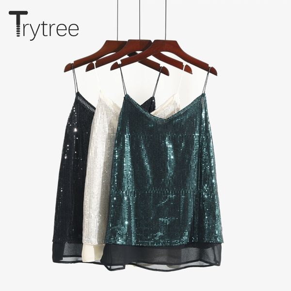 trytree tank women sequined silver green vest v-neck double layers tank solid black fashion camis fitness y200422, White
trytree tank women sequined silver green vest v-neck double layers tank solid black fashion camis fitness y200422, White