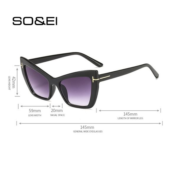 women cat eye sunglasses so&ei fashion gradient can be equipped with myopia men glasses frame shades oculos de sol uv400
women cat eye sunglasses so&ei fashion gradient can be equipped with myopia men glasses frame shades oculos de sol uv400