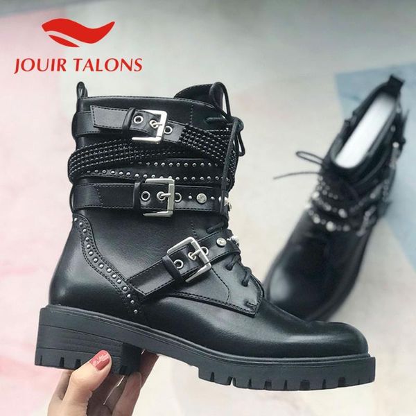 jouir talons big size 41 women shoes buckle straps round toe square thick heels rivet street style ankle female boots, Black
jouir talons big size 41 women shoes buckle straps round toe square thick heels rivet street style ankle female boots, Black