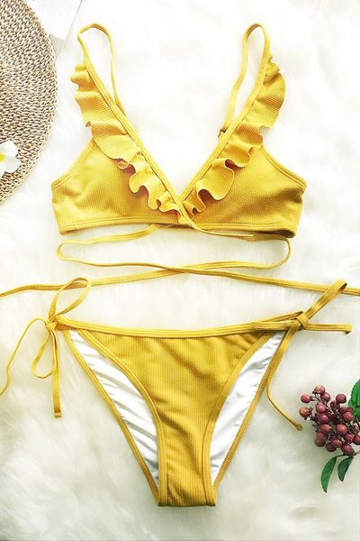 2020 new with bra women's split swimsuit bikini, White;black
2020 new with bra women's split swimsuit bikini, White;black