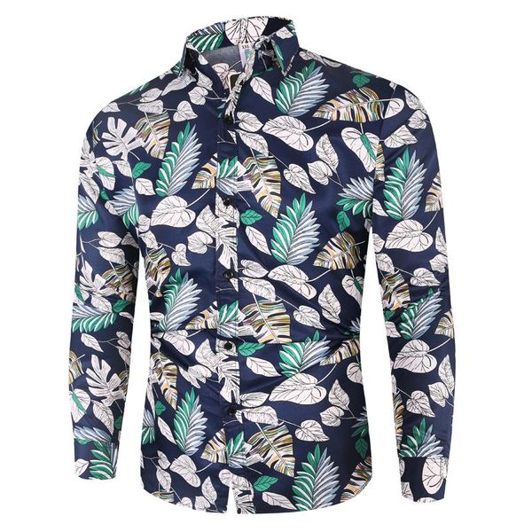 men's casual shirts fashion hawaiian shirt bohemia plants printed men long sleeve autumn mens regular fit streetwear, White;black
men's casual shirts fashion hawaiian shirt bohemia plants printed men long sleeve autumn mens regular fit streetwear, White;black