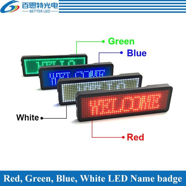 display 44x11/ 48x12 dots small led display, name badges, multi-program and support multiple languages
display 44x11/ 48x12 dots small led display, name badges, multi-program and support multiple languages