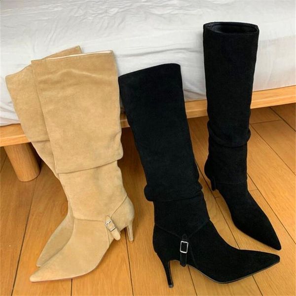winter fashion women's long high-heeled boots pointed high-heeled boots black apricot one shoe two wear1
winter fashion women's long high-heeled boots pointed high-heeled boots black apricot one shoe two wear1