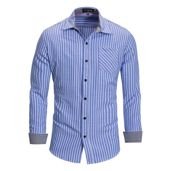 new summer fashion striped shirt men casual long sleeved social business dress shirt male cotton clothes men dress shirts, White;black
new summer fashion striped shirt men casual long sleeved social business dress shirt male cotton clothes men dress shirts, White;black