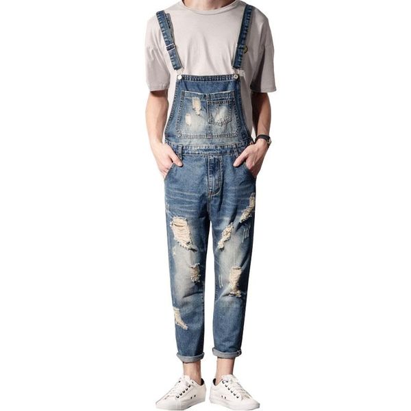 2020 new men's plus size jeans overalls large size huge denim bib pants fashion pocket hole jumpsuits ankle length male 4xl 5xl, Blue
2020 new men's plus size jeans overalls large size huge denim bib pants fashion pocket hole jumpsuits ankle length male 4xl 5xl, Blue