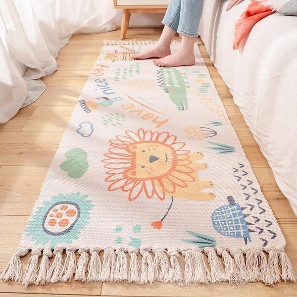 cotton hand woven tassel aisle carpet bedside hallway area rug non-slip bathroom shower foot pad1
cotton hand woven tassel aisle carpet bedside hallway area rug non-slip bathroom shower foot pad1