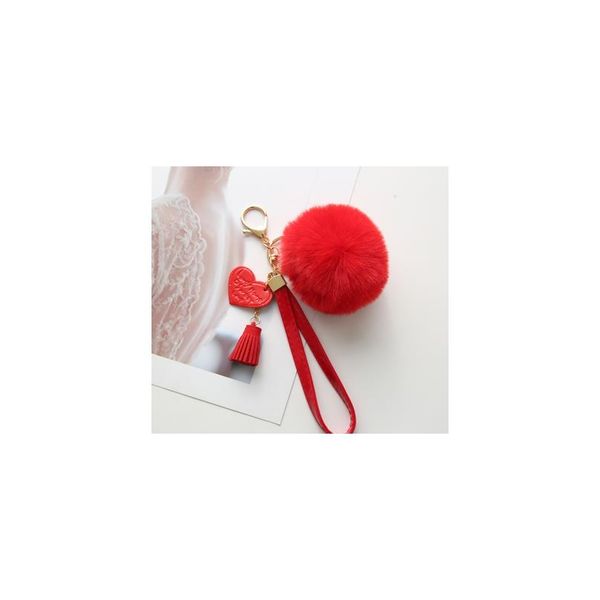 new fluffy rabbit fur ball key chain with leather heart tassel pompom key ring holder for women bag car jewelry pendant f bbyxzf, Silver
new fluffy rabbit fur ball key chain with leather heart tassel pompom key ring holder for women bag car jewelry pendant f bbyxzf, Silver