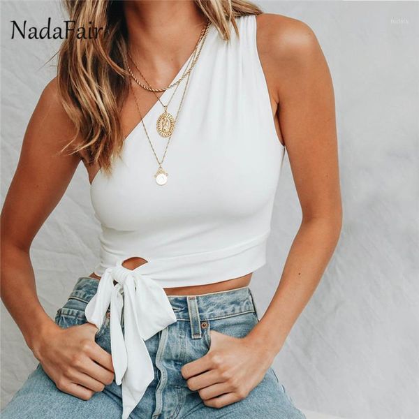 nadafair lace up one shoulder casual white red black women summer cropped yellow party beach club tank female1
nadafair lace up one shoulder casual white red black women summer cropped yellow party beach club tank female1