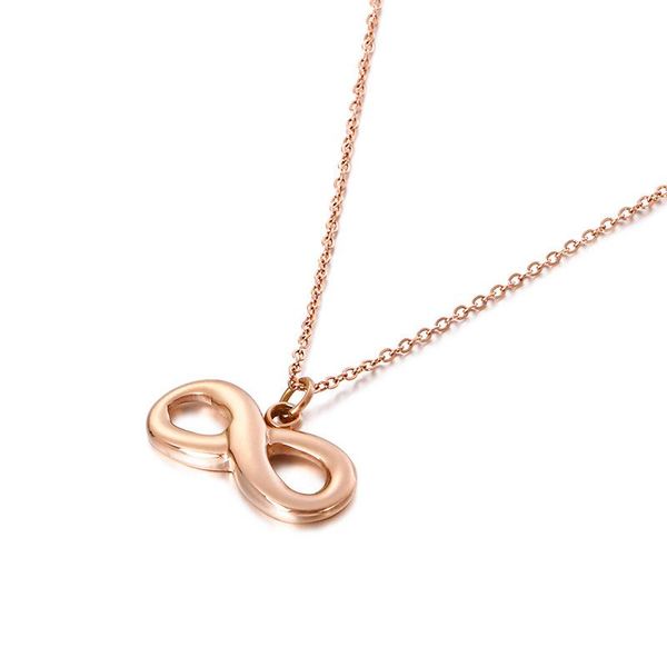 chains titanium steel plating gold ladies figure 8 stainless necklace clavicle pendant, Silver
chains titanium steel plating gold ladies figure 8 stainless necklace clavicle pendant, Silver