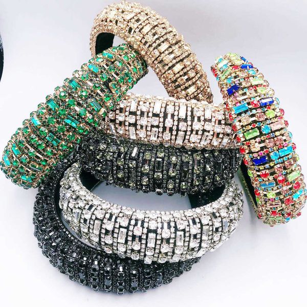 2020 new baroque glass crystal big diamond atmosphere fashion street p trend hair band headdress, Silver
2020 new baroque glass crystal big diamond atmosphere fashion street p trend hair band headdress, Silver