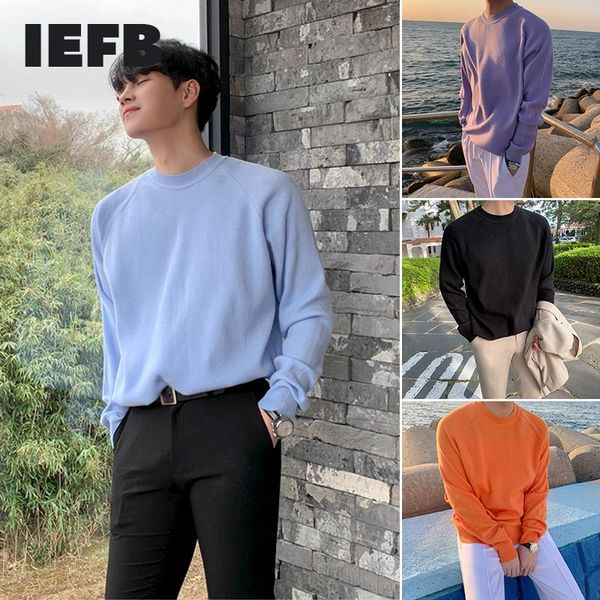 iefb autumn winter round neck kintted sweater men's loose korean fashion kintwear multi-color trend basic clothes for male y4501, White;black
iefb autumn winter round neck kintted sweater men's loose korean fashion kintwear multi-color trend basic clothes for male y4501, White;black