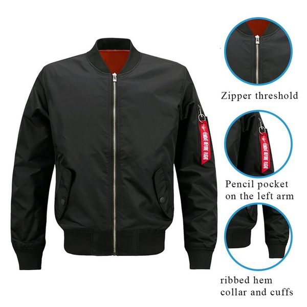 fashion-autumn mens sports jackets large size men pilot bomber jacket male stand collar baseball arm zipper solid coat streetwear 6xl, Black;brown
fashion-autumn mens sports jackets large size men pilot bomber jacket male stand collar baseball arm zipper solid coat streetwear 6xl, Black;brown