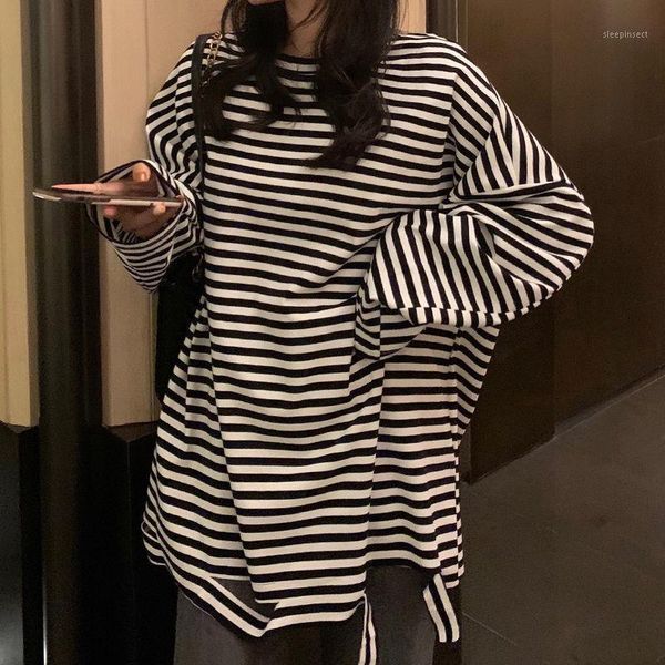 women long sleeve t-shirts o-neck ripped striped bottoming t shirt autumn winter warm loose thicken mid-length t-shirt1, White
women long sleeve t-shirts o-neck ripped striped bottoming t shirt autumn winter warm loose thicken mid-length t-shirt1, White