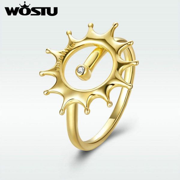 band rings wostu sun sunshine gold color round zircon ring for women party wedding engagement style luxury jewelry sdtr192, Silver
band rings wostu sun sunshine gold color round zircon ring for women party wedding engagement style luxury jewelry sdtr192, Silver