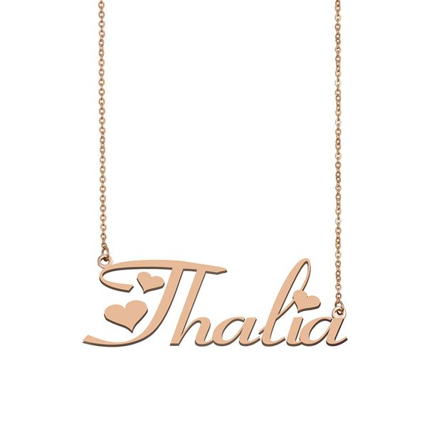 thalia name necklace custom nameplate pendant for women girls birthday gift kids friends jewelry 18k gold plated stainless steel, Silver
thalia name necklace custom nameplate pendant for women girls birthday gift kids friends jewelry 18k gold plated stainless steel, Silver