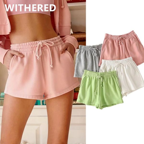 women's shorts withered ins fashion blogger candy color women terry cotton loose drawstring harem short feminino berumuda, White;black
women's shorts withered ins fashion blogger candy color women terry cotton loose drawstring harem short feminino berumuda, White;black