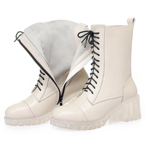 new british style cowhide martin boots autumn women boots thick heel non-slip comfort warm shoes winter snow, Black
new british style cowhide martin boots autumn women boots thick heel non-slip comfort warm shoes winter snow, Black