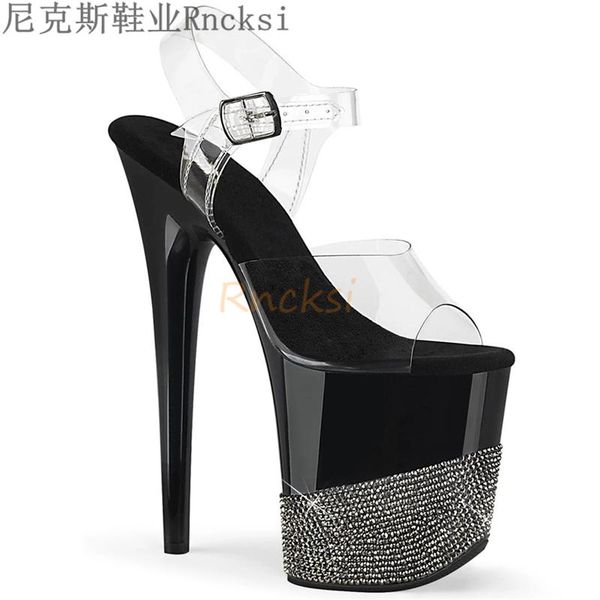 rncksi 2021 summer 20cm transparent pvc strap sandals women high heels platform shoes woman cross strap sandals big size, Black
rncksi 2021 summer 20cm transparent pvc strap sandals women high heels platform shoes woman cross strap sandals big size, Black