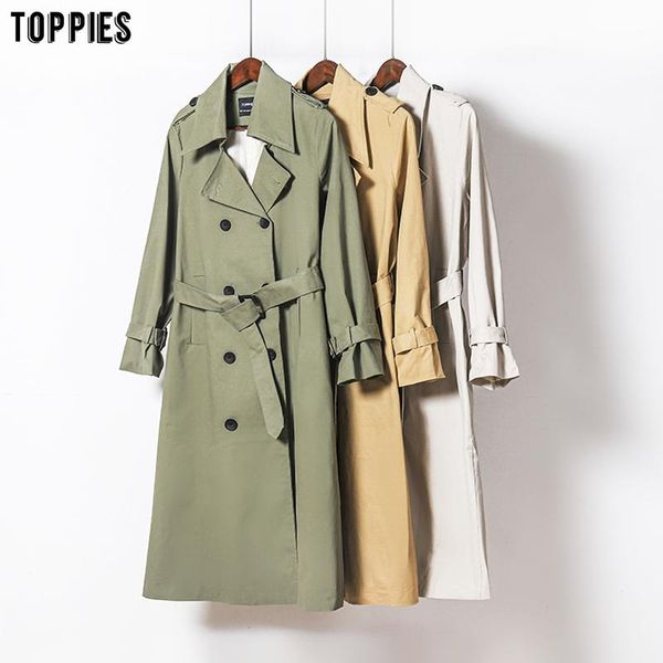 women's trench coats ies 2021 arrival long coat women double breasted slim korean outwear, Tan;black
women's trench coats ies 2021 arrival long coat women double breasted slim korean outwear, Tan;black
