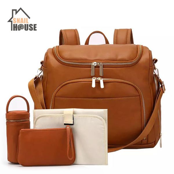 snailhouse mommy diaper bags cosmetic pu leather baby nappy travel backpack changing pad stroller straps insulation bag 1005
snailhouse mommy diaper bags cosmetic pu leather baby nappy travel backpack changing pad stroller straps insulation bag 1005